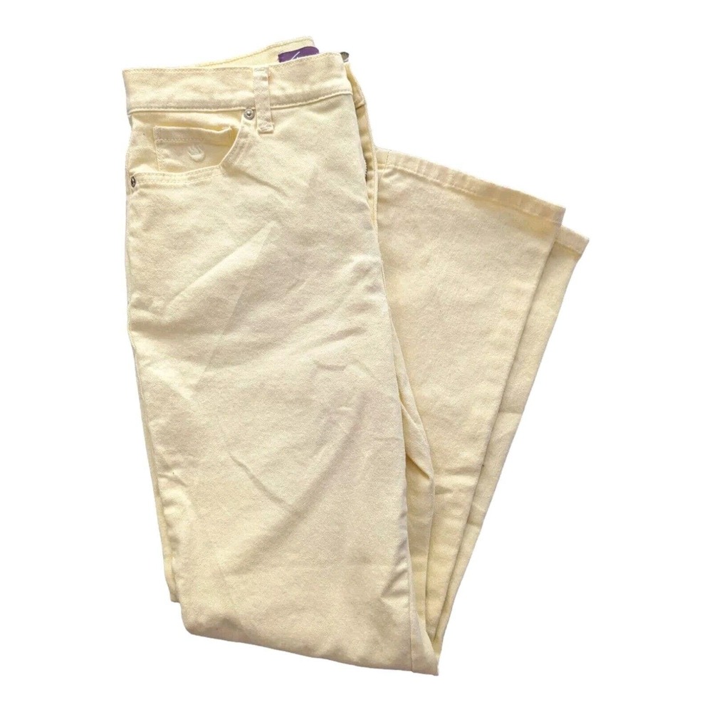 GLORIA VANDERBILT Amanda Classic Light Yellow Jeans Ladies  Size 8 Missy 29W 27L
